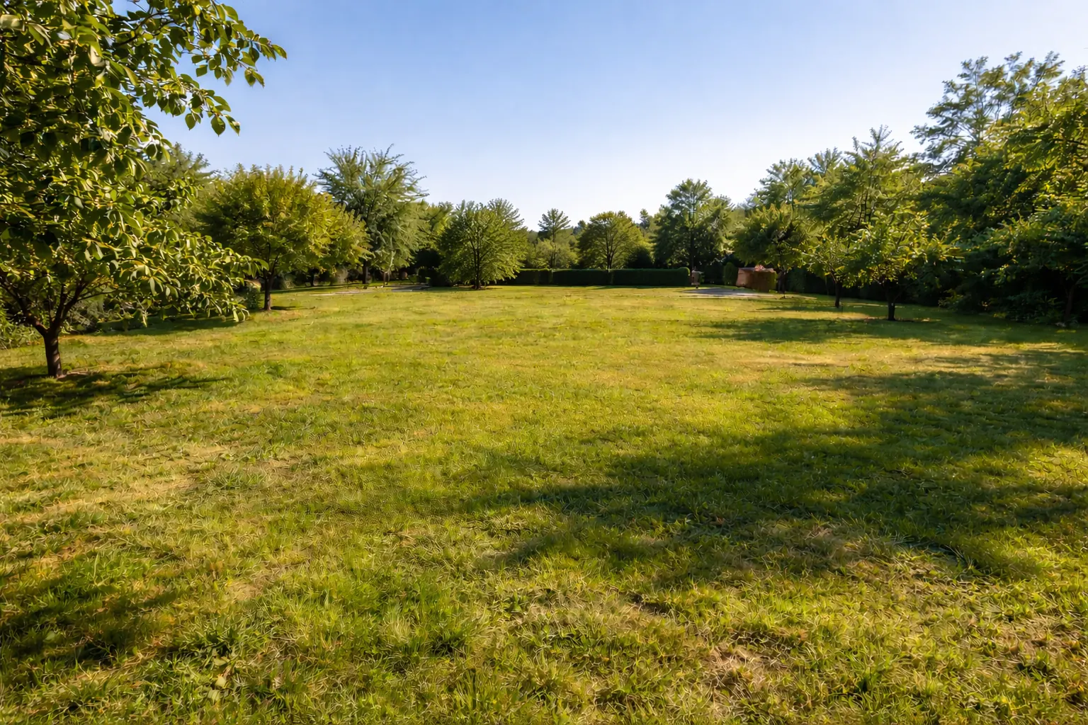 Widok działki z lotu ptaka